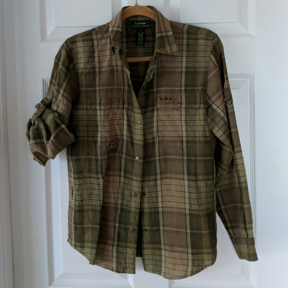 Lauren Ralph Lauren button down with rugged detail
